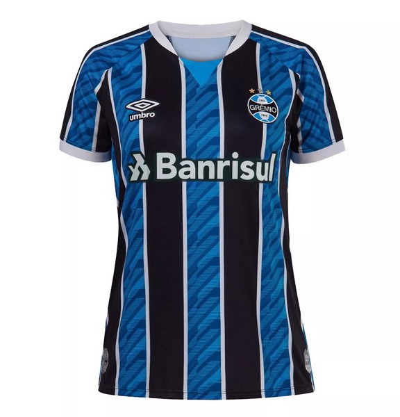 Camiseta Grêmio FBPA Replica Primera Ropa Mujer 2020/21 Azul